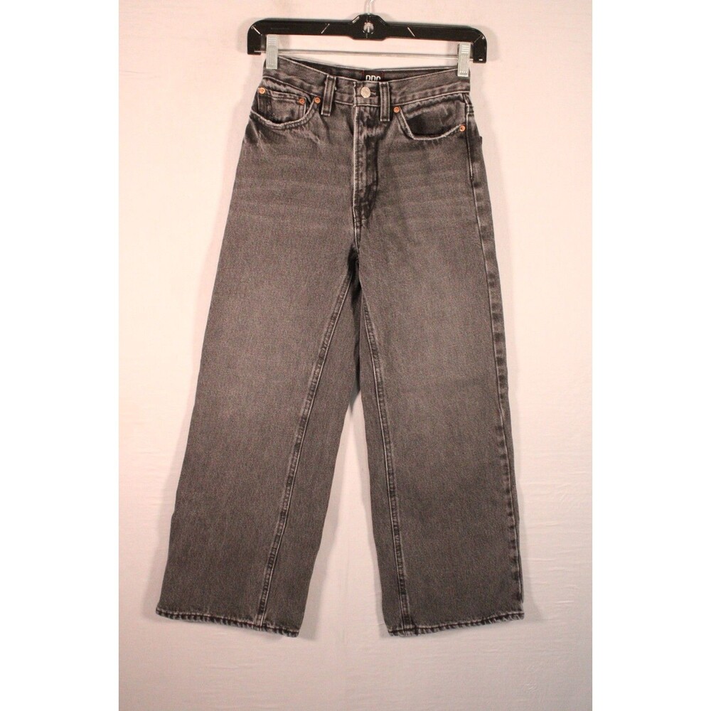 BDG Urban Outfitters Women’s High Rise Wide Leg Jeans Gray Washed Denim Size 24